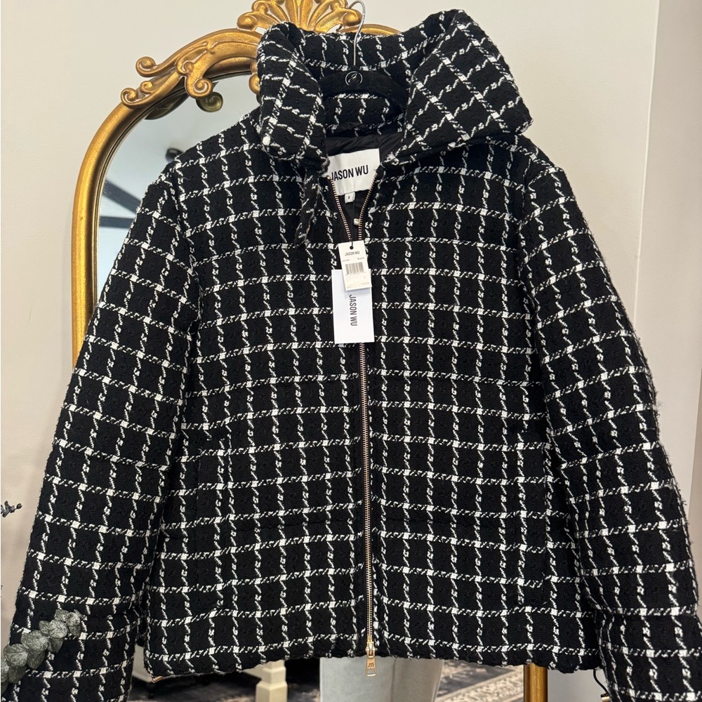 Jason Wu Monochrome Textured Jacket